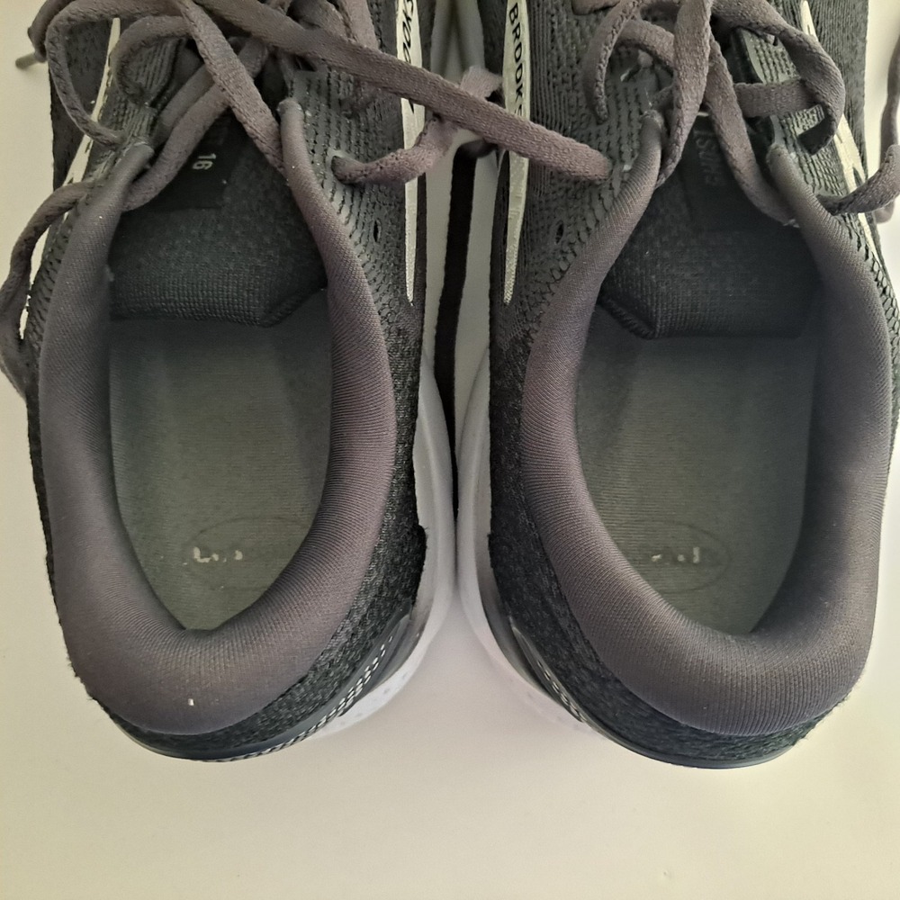 Brooks Ghost 16 Womens Running Shoes Black Gray 1204071B090 Size 11 D No Insert - Picture 7 of 9